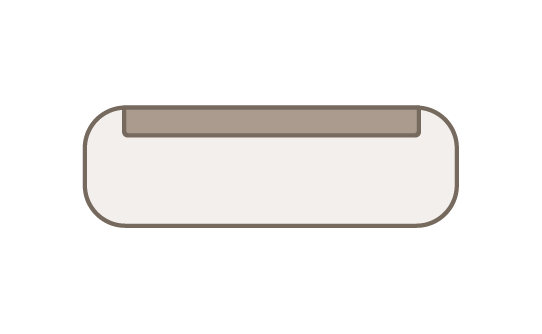 E Eetkamerbank 2 Rondingen 240