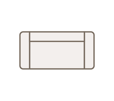 Bank90px 1,5 Zits Loveseat XL