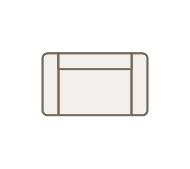 Bank90px 1,5 Zits Loveseat