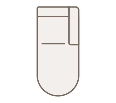 Bank90px 2 Zits Longchair Rond Rechts